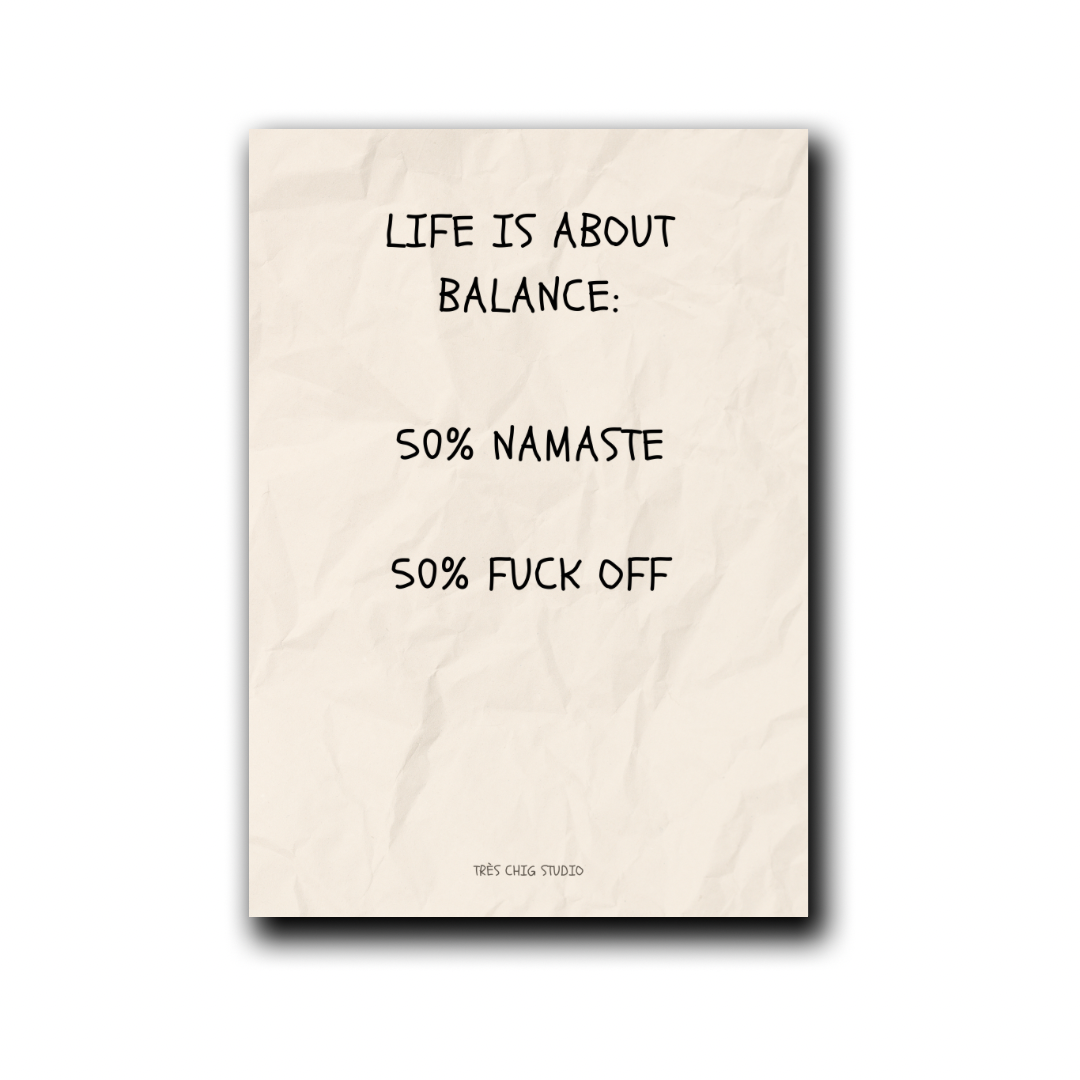 Poster - Balance