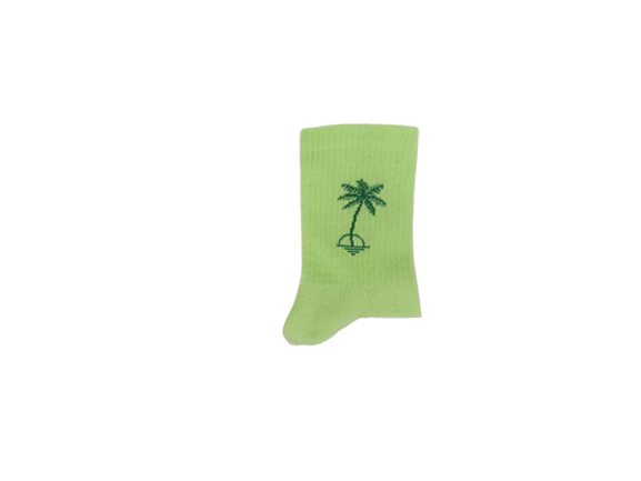 Sports socks with palm trees