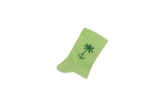 Sports socks with palm trees