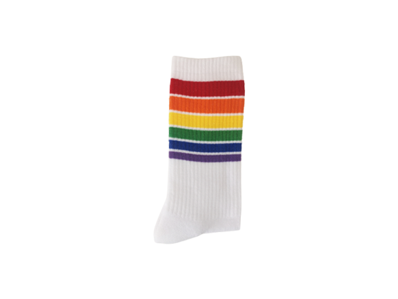 White Pride Sports Socks