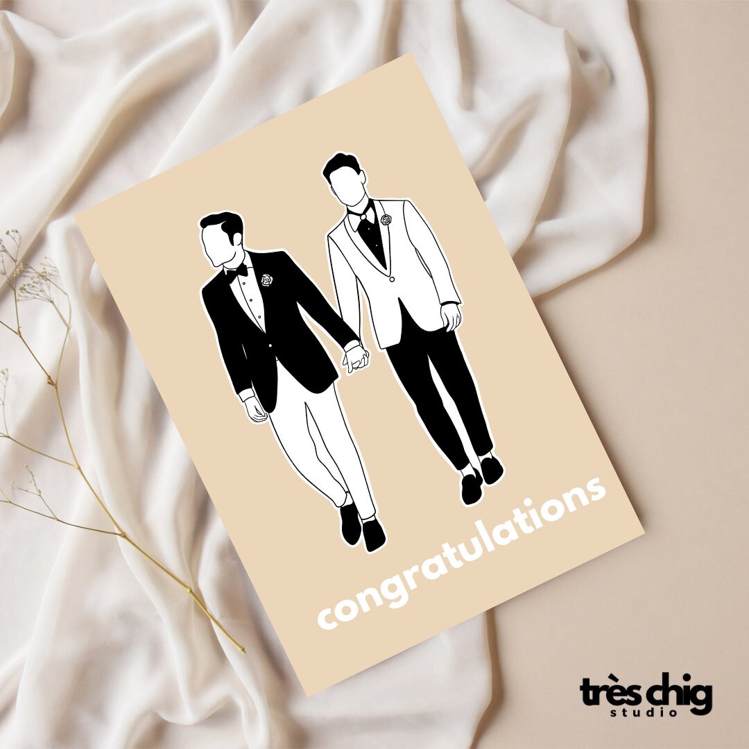 Wedding Men | Postcard