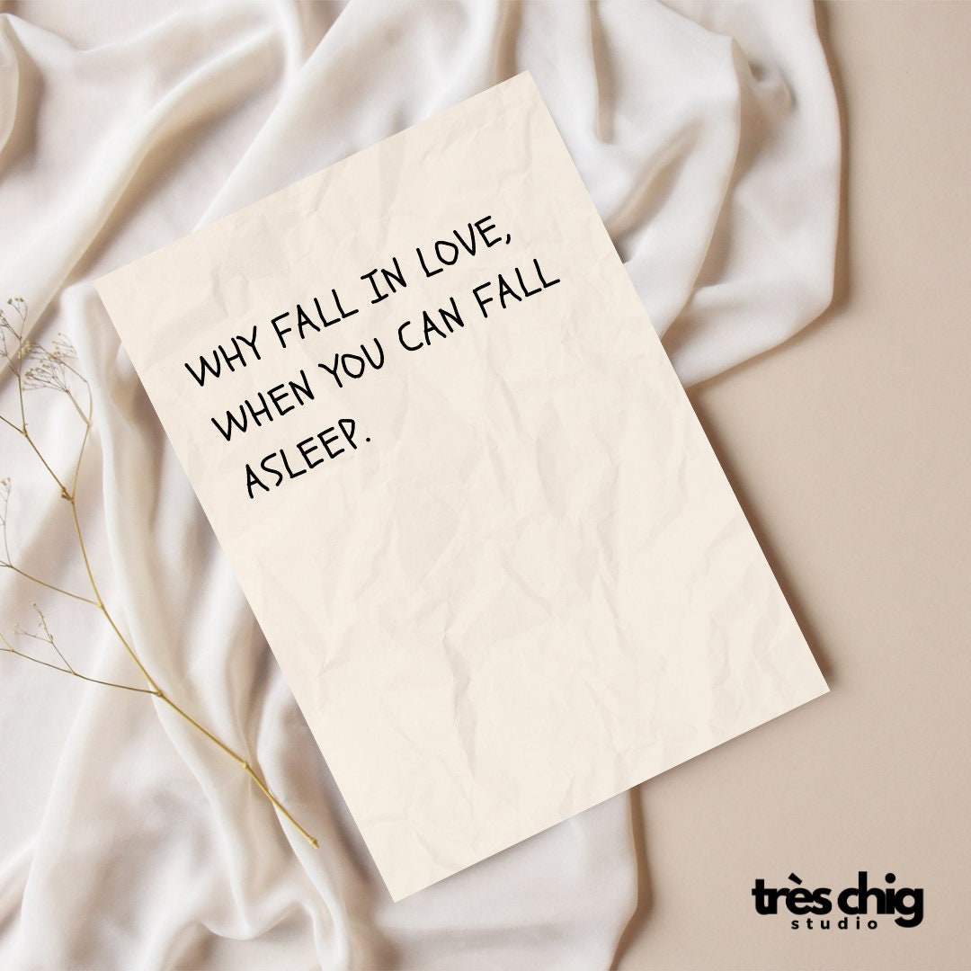 Fall Asleep | Postkarte