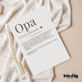 Definition Opa | Postkarte