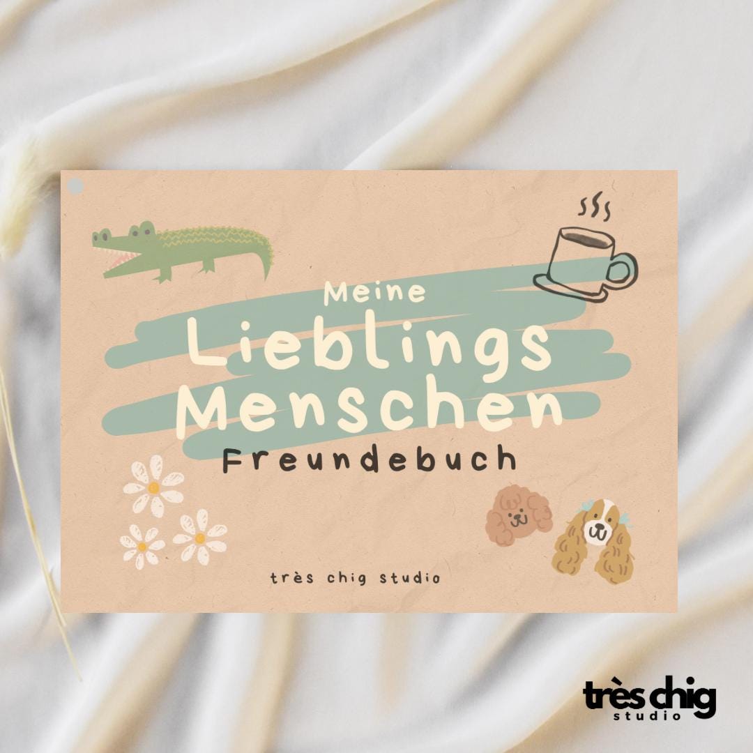 Freundebuch für Erwachsene & Kinder „Meine Lieblings Menschen"
